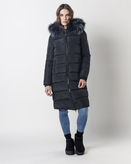 BLACK WOMEN'S WINTER COAT 2D24FW3545KA1600