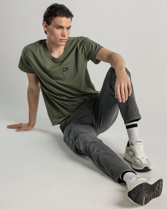 KHAKI MEN'S T-SHIRT 1D25SS4029SS0106
