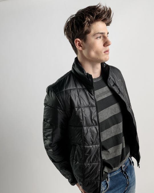 BLACK MEN'S TRANSITIONAL JACKET 1D25SS7001KA1600