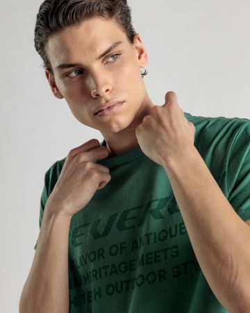 GREEN MEN'S T-SHIRT 1D25SS4046SS0105