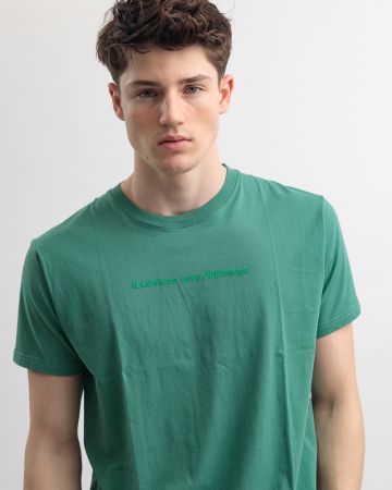GREEN MEN'S T-SHIRT 1D25SS4040SS0105
