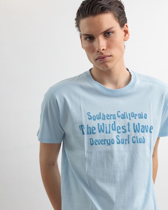 BLUE MEN'S T-SHIRT 1D25SS4057SS0105