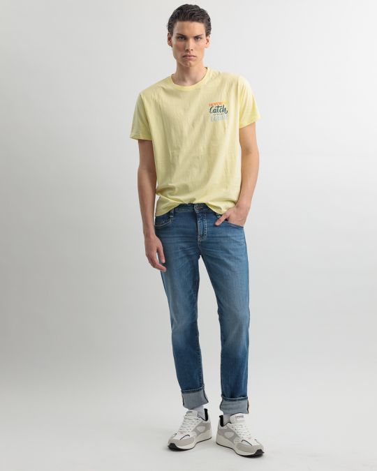YELLOW MEN'S T-SHIRT 1D25SS4028SS0105