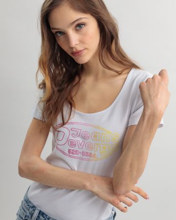 WHITE WOMEN'S T-SHIRT 2D25SS4542SS0205