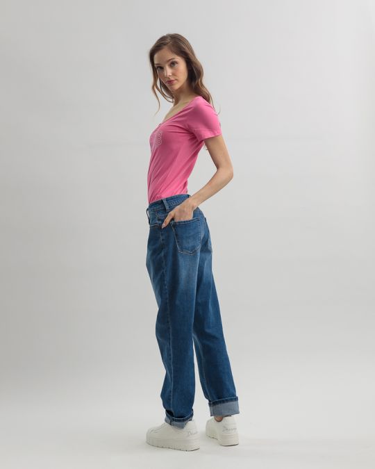 PINK WOMEN'S T-SHIRT 2D25SS4542SS0205