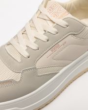 BEIGE WOMEN'S SNEAKERS - HANNA