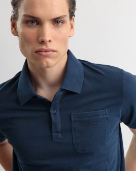 BLUE MEN'S T-SHIRT 1D25SS4052SS2406