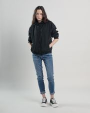 BLACK WOMEN'S TRANSITIONAL JACKET