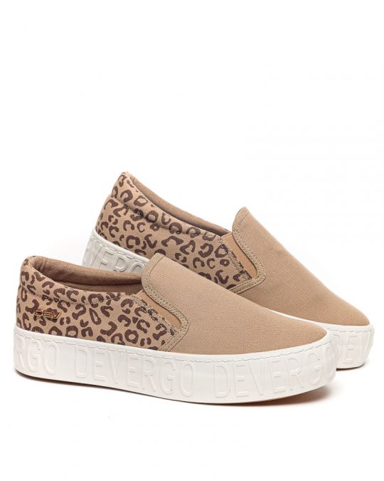 BROWN WOMEN'S SLIP-ON SHOES - HELIA DE25SS3515CA KD