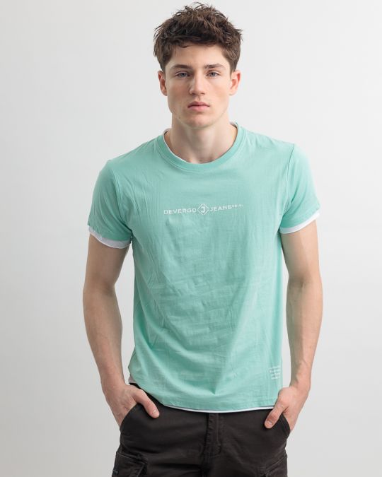 GREEN MEN'S T-SHIRT 1D25SS4055SS0105