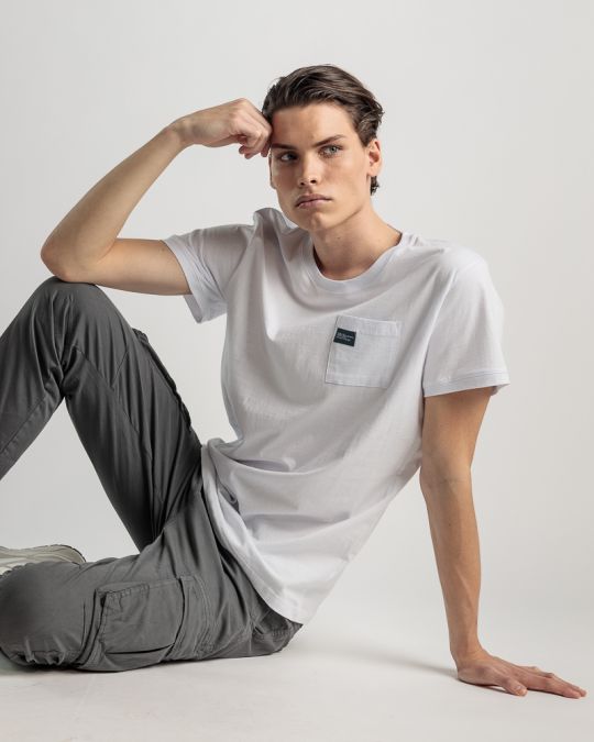 WHITE MEN'S T-SHIRT 1D25SS4029SS0106