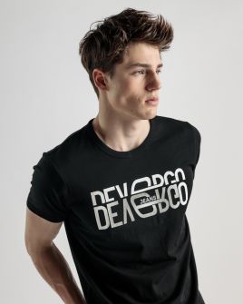 BLACK MEN'S T-SHIRT 1D25SS4049SS0105