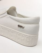 WHITE WOMEN'S SLIP-ON SHOES - HELIA