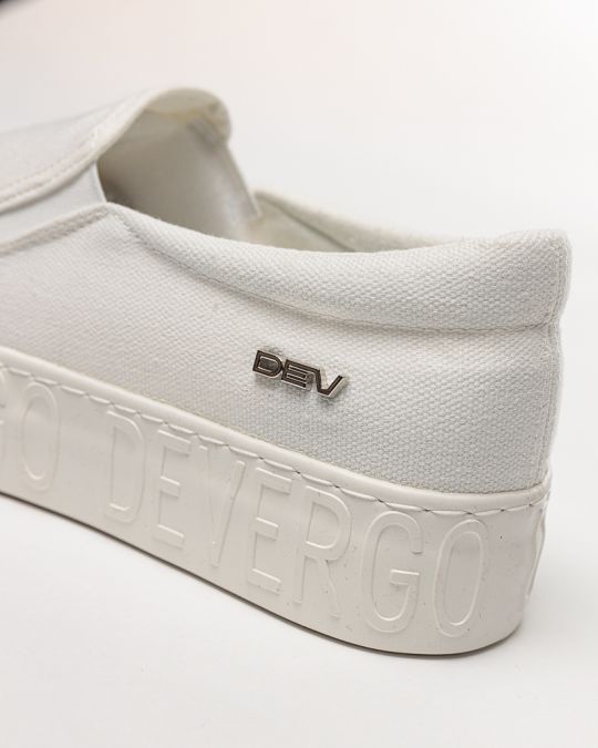 WHITE WOMEN'S SLIP-ON SHOES - HELIA DE25SS3515CA KD
