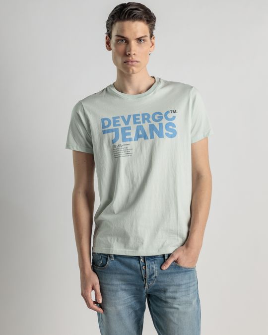 BLUE MEN'S T-SHIRT 1D25SS4060SS0105