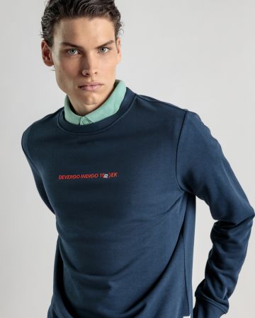 BLUE MEN'S PULLOVER 1D25SS4077LS0705