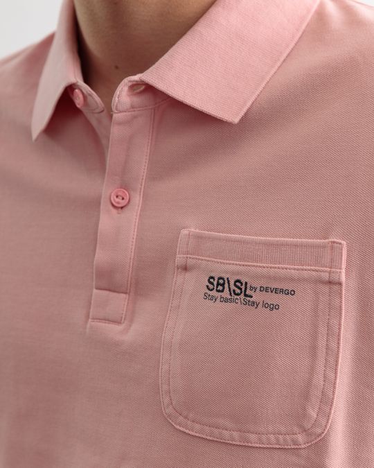 PINK MEN'S T-SHIRT 1D25SS4052SS2406