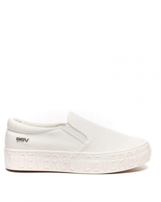 WHITE WOMEN'S SLIP-ON SHOES - HELIA DE25SS3515CA KD