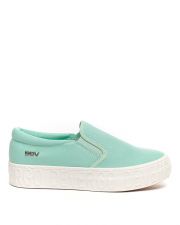 GREEN WOMEN'S SLIP-ON SHOES - HELIA