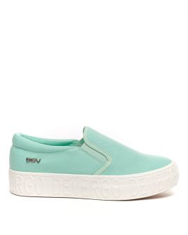 GREEN WOMEN'S SLIP-ON SHOES - HELIA DE25SS3515CA KD