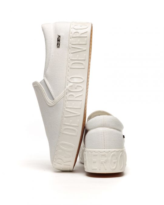 WHITE WOMEN'S SLIP-ON SHOES - HELIA DE25SS3515CA KD