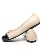BEIGE WOMEN'S BALLET FLATS - BABETTE