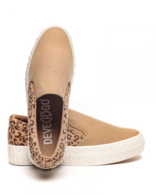 BROWN WOMEN'S SLIP-ON SHOES - HELIA DE25SS3515CA KD