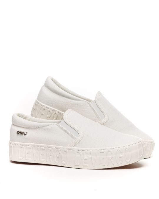 WHITE WOMEN'S SLIP-ON SHOES - HELIA DE25SS3515CA KD