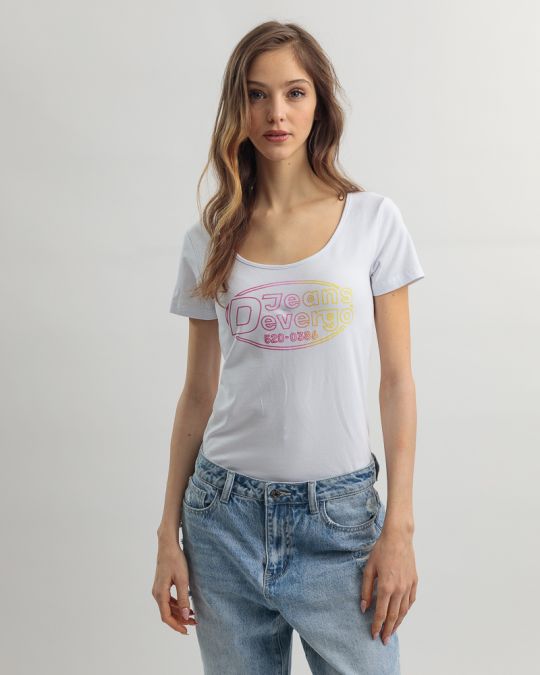 WHITE WOMEN'S T-SHIRT 2D25SS4542SS0205
