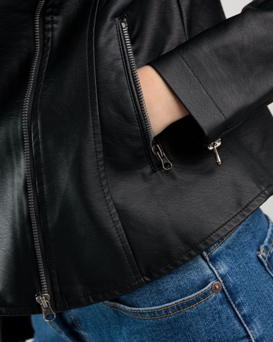 BLACK WOMEN'S TRANSITIONAL JACKET 2D25SS3512KA9000