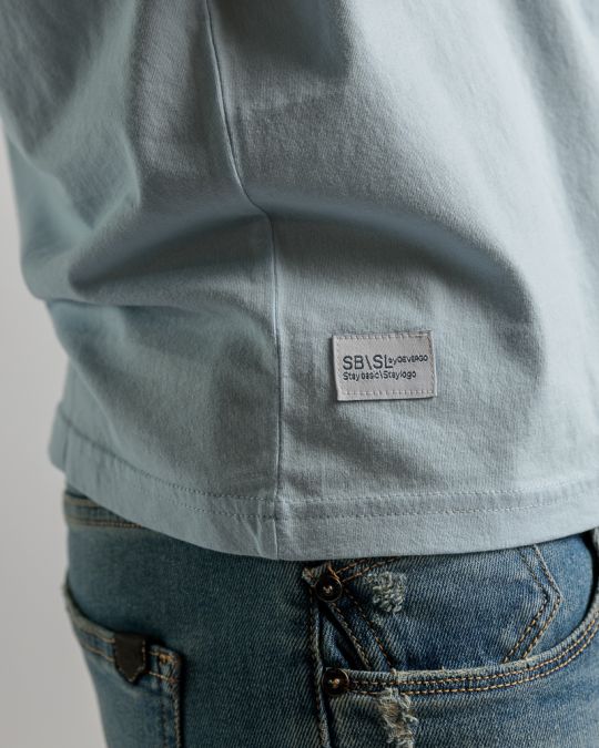 BLUE MEN'S T-SHIRT 1D25SS4034SS0124