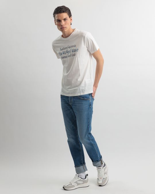 WHITE MEN'S T-SHIRT 1D25SS4057SS0105