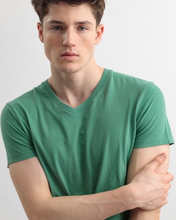 GREEN MEN'S T-SHIRT 1D25SS4044SS0124