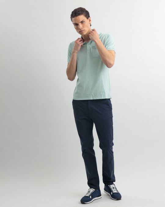 BLUE MEN'S T-SHIRT 1D25SS4052SS2406