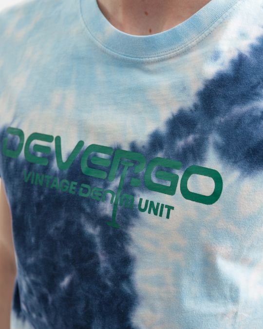 BLUE MEN'S T-SHIRT 1D25SS4054SS0122