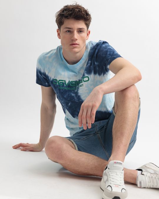 BLUE MEN'S T-SHIRT 1D25SS4054SS0122