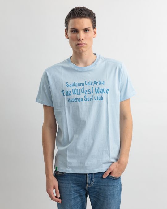 BLUE MEN'S T-SHIRT 1D25SS4057SS0105