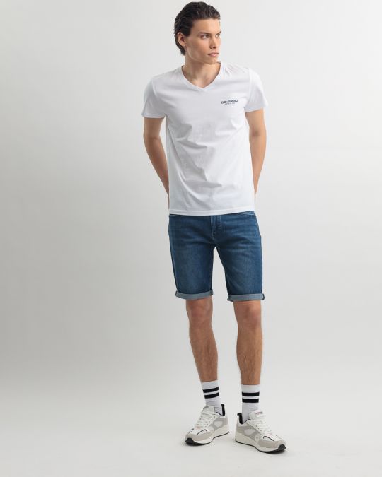 WHITE MEN'S T-SHIRT 1D25SS4064SS0105