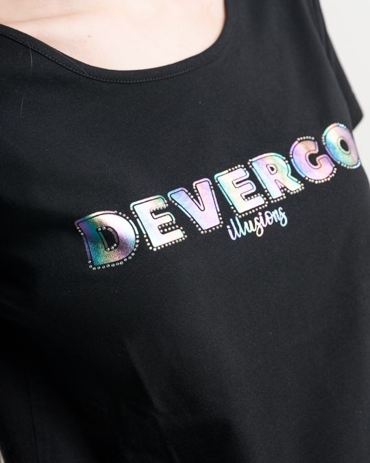 BLACK WOMEN'S T-SHIRT 2D25SS4551SS0205