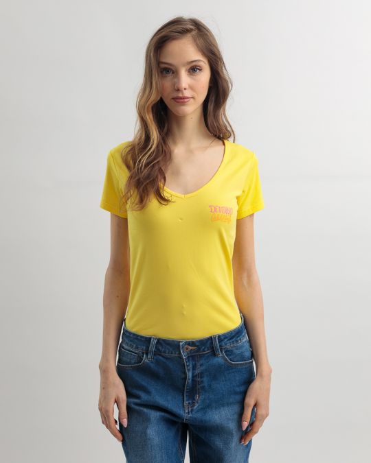 YELLOW WOMEN'S T-SHIRT 2D25SS4537SS0205
