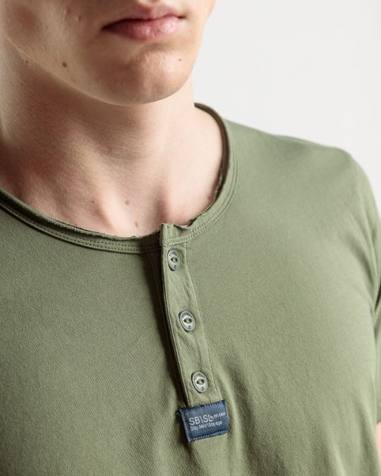 KHAKI MEN'S T-SHIRT 1D25SS4047SS0106