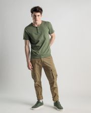 KHAKI MEN'S T-SHIRT