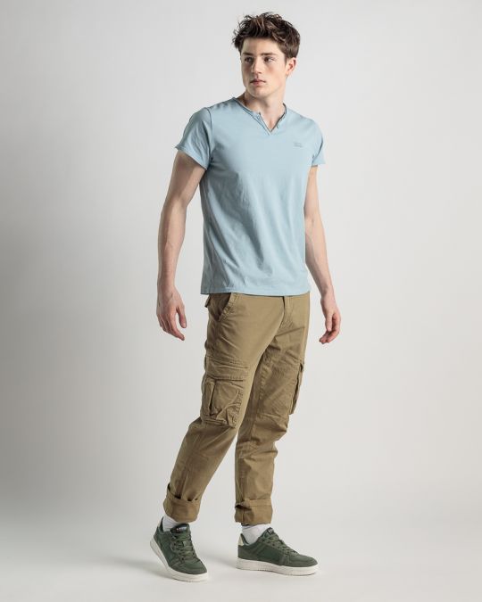 BLUE MEN'S T-SHIRT 1D25SS4033SS0106