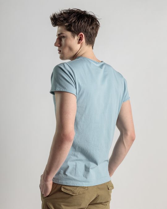 BLUE MEN'S T-SHIRT 1D25SS4033SS0106
