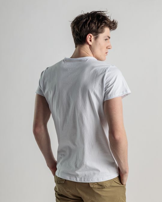 WHITE MEN'S T-SHIRT 1D25SS4033SS0106