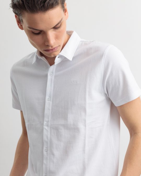 WHITE MEN'S SHIRT 1D25SS5002SS2406