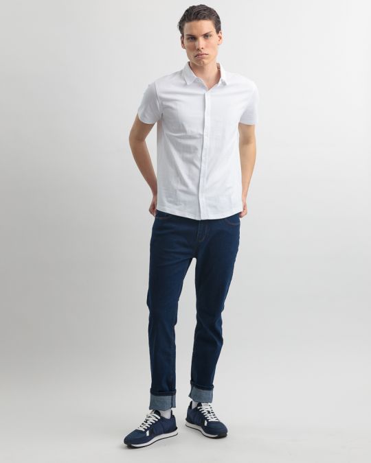 WHITE MEN'S SHIRT 1D25SS5002SS2406