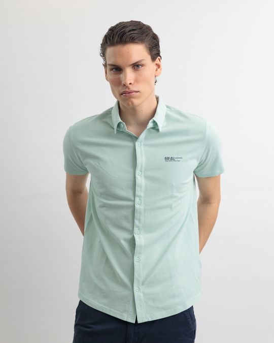BLUE MEN'S SHIRT 1D25SS5002SS2406