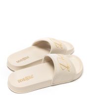 BEIGE WOMEN'S SLIDES - PETRA