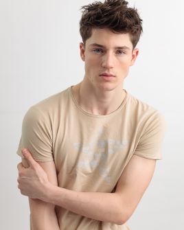 BEIGE MEN'S T-SHIRT 1D25SS4065SS0106